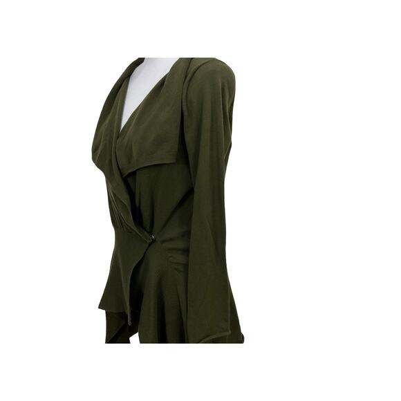 Romeo & Juliet Couture Green Cotton Wrap Jacket - Picture 4 of 8